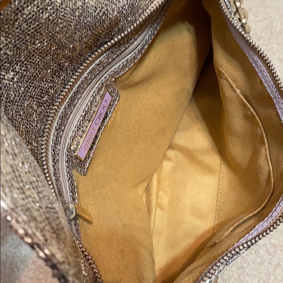 Like New Rare JIMMY CHOO silver purse. - Picture 6 of 11